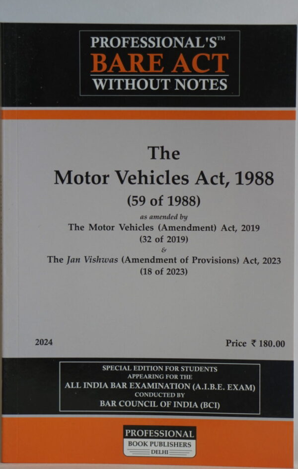 The Motor Vehicles Act, 1988