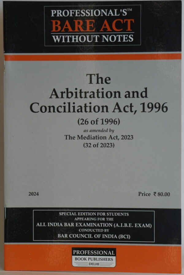 The Arbitration and Conciliation Act, 1996