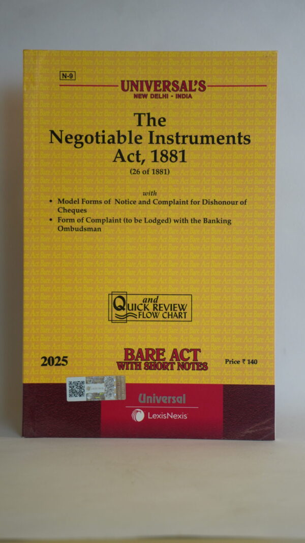 The Negotiable Instruments Act, 1881